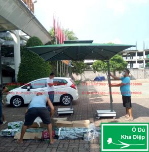 Ô lệch tâm vuông 3m mái chếch