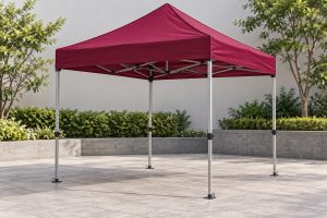 Nhà bạt di động 2×2 m màu đỏ đô