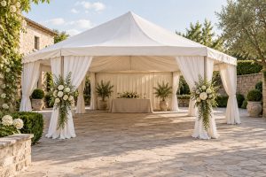 Nhà bạt ăn hỏi, đám cưới: bố trí không gian và báo giá